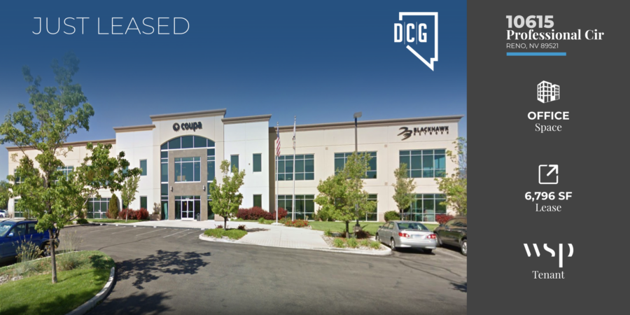 DCG’s Patrick Riggs Represents Tenant in Leasing 6,796 SF of Office Space in South Reno